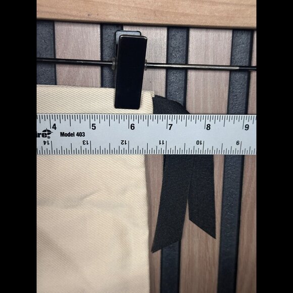 Valentino Dust Bag 6.5" x 14.5" Ivory Garavani Belt Storage Canvas Designer - Picture 4 of 8